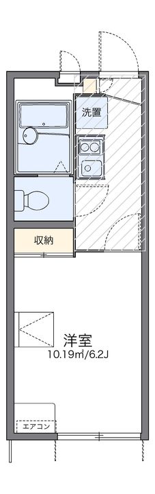レオパレス今福101の間取り