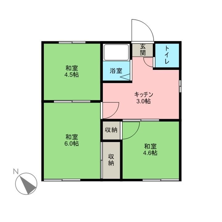 コーポ赤崎103の間取り