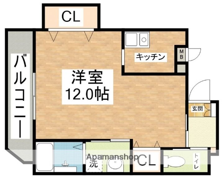 西部ハイツ平和公園202の間取り