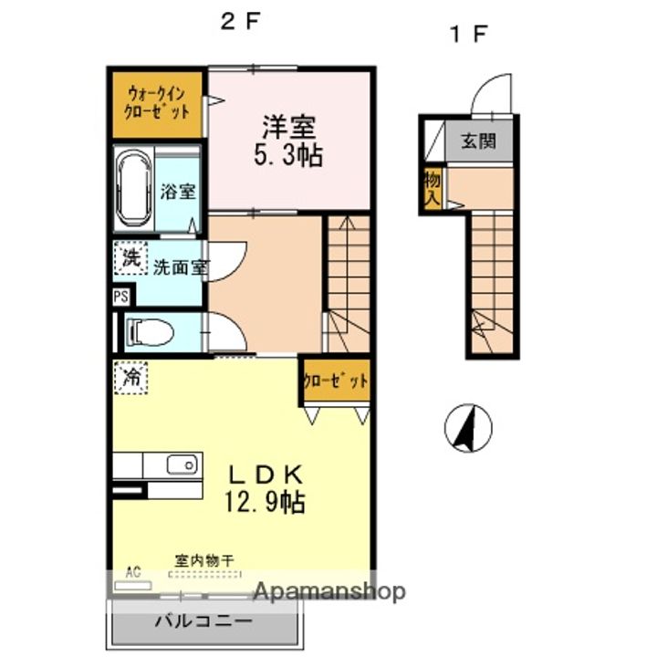 クレイン深堀の間取り