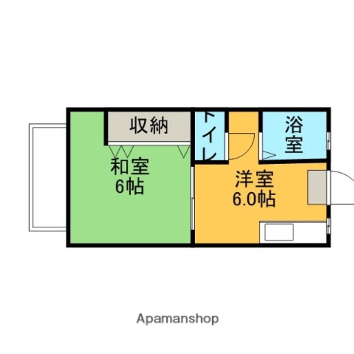 コーポさくら203の間取り