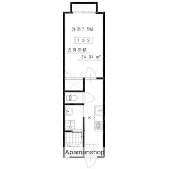 ガーデンパレス103の間取り