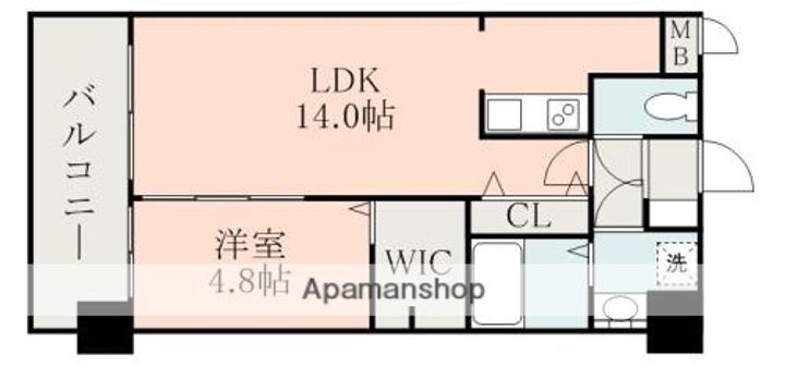 ISM水前寺の間取り