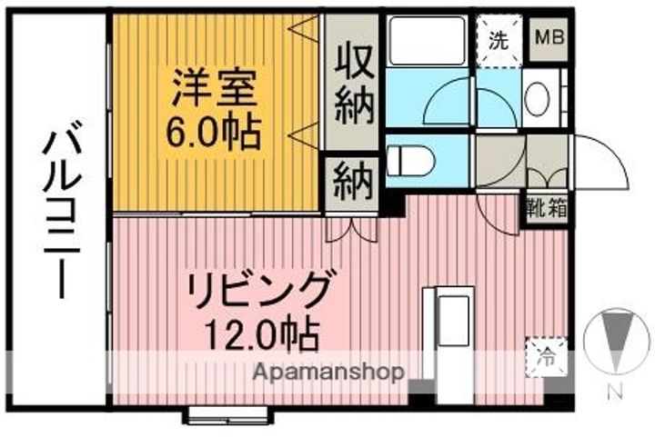 レジデンスカメリアⅡ405の間取り