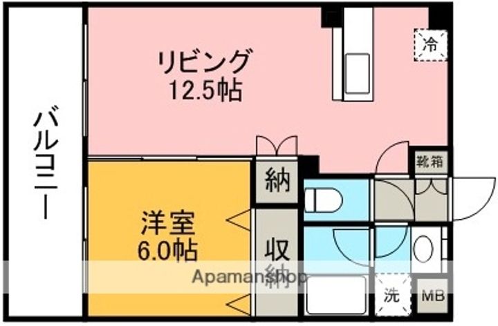 レジデンスカメリアⅡ402の間取り