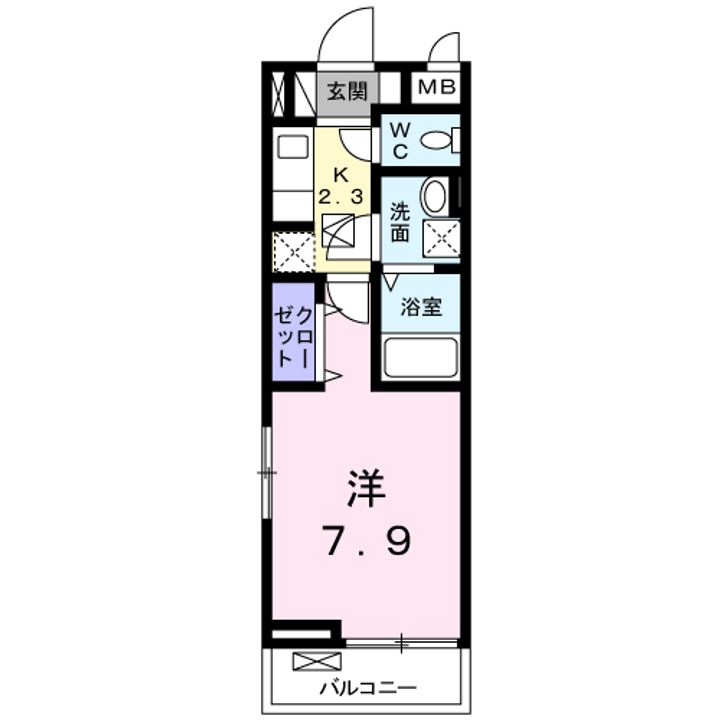シティ オブ ドリームズ九品寺の間取り