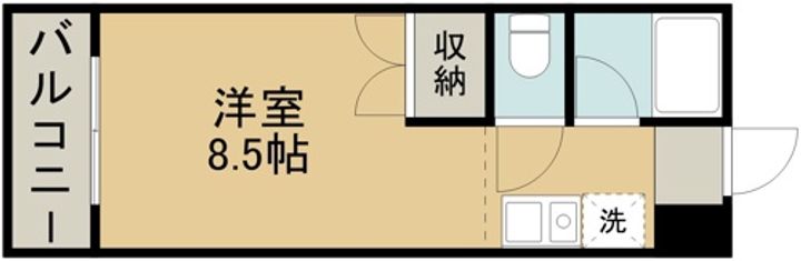モンパレ渡鹿 A棟の間取り