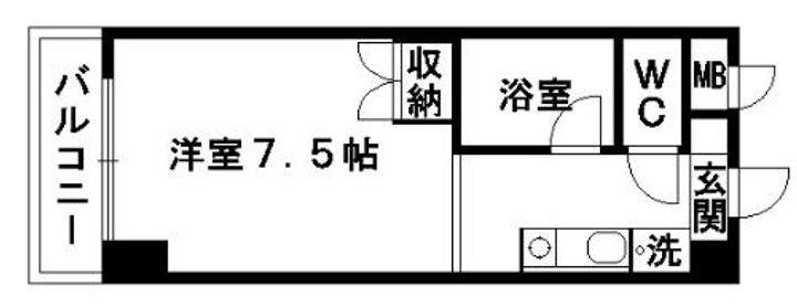 リベルテ水前寺北の間取り