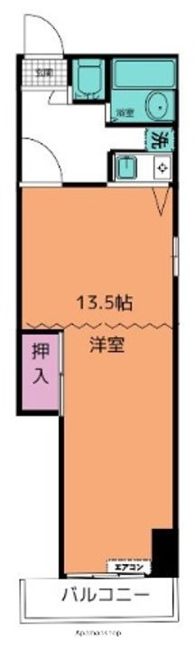 熊本県熊本市中央区水前寺5丁目の賃貸マンションの間取り