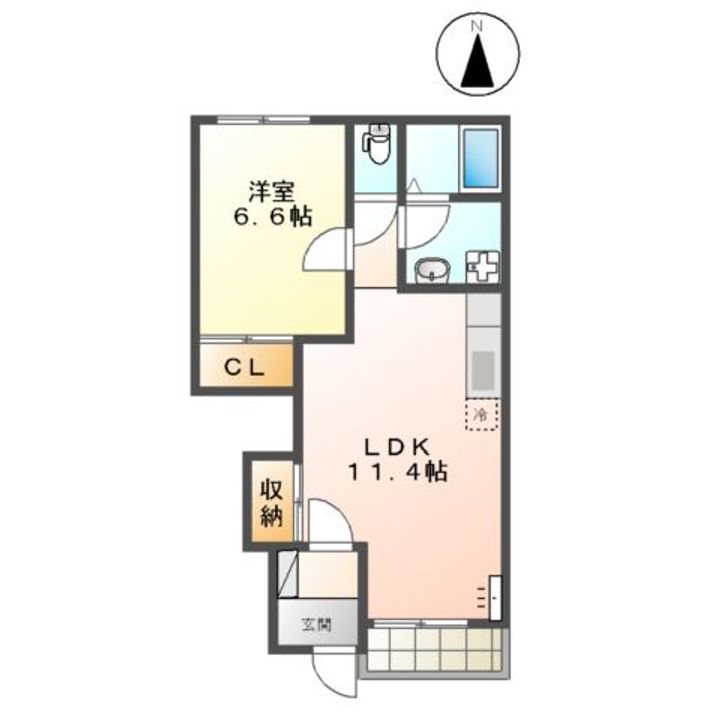 コンフォルト・パレスA棟の間取り