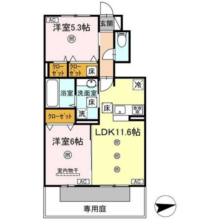 (仮称)DーROOM西区上代の間取り