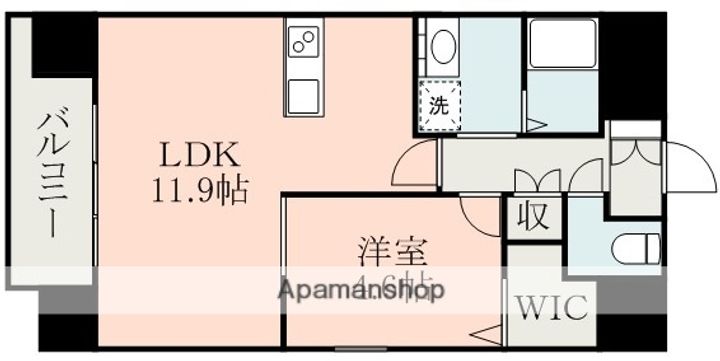 ELCIA新町の間取り