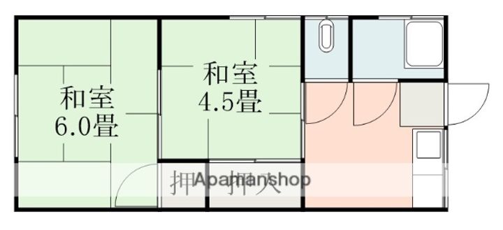 江河アパートの間取り