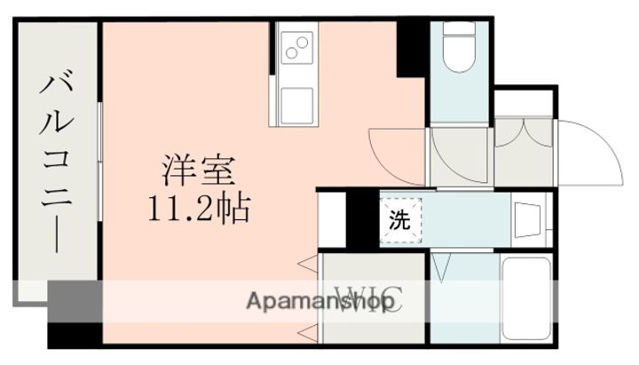 熊本県熊本市中央区大江本町の賃貸マンションの間取り