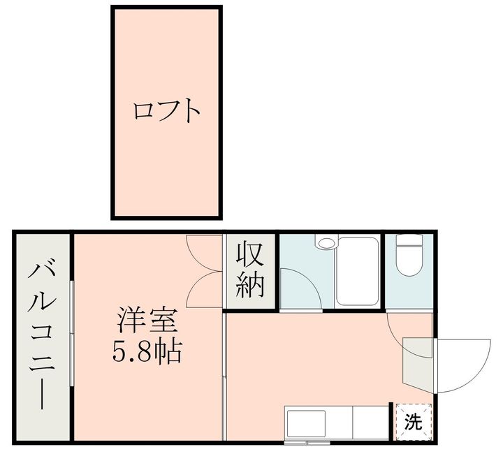 レオパレス南高江Ⅱの間取り