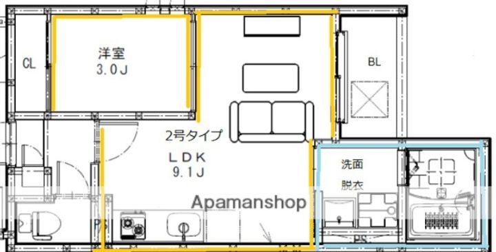 REGALEST 新大江の間取り