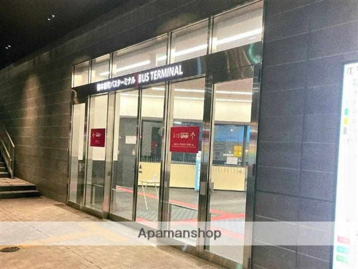 熊本県熊本市中央区内坪井町の賃貸マンションの周辺