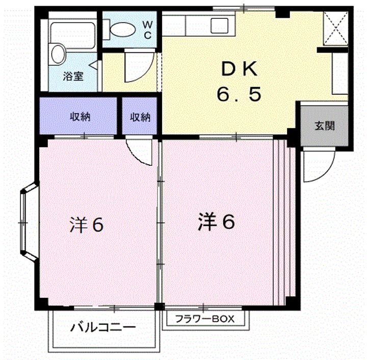 TSハイツⅠの間取り