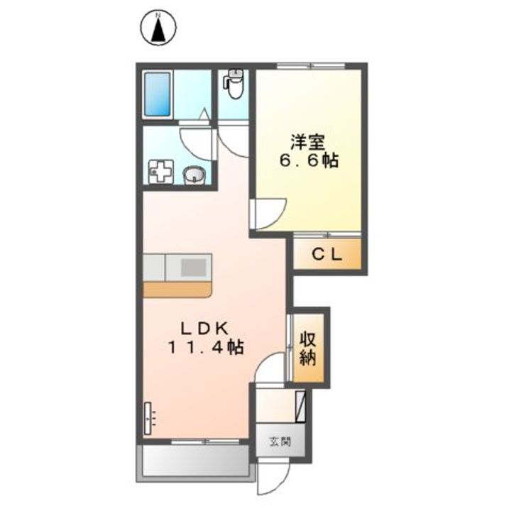コンフォルト・パレスB棟の間取り