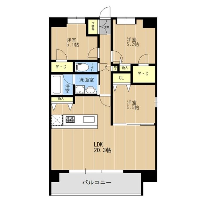 LIBTH原水の間取り