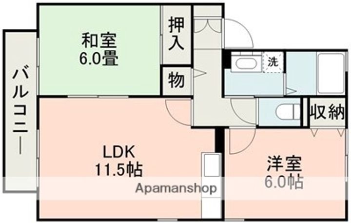 グランメール E棟の間取り
