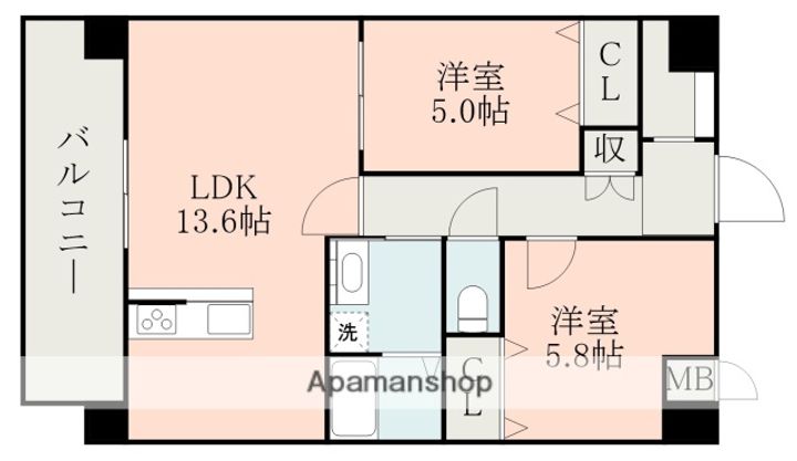 CHAINON大津の間取り