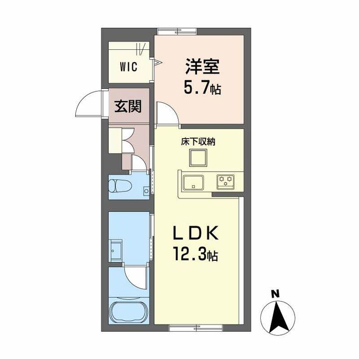 K&MフォレストガーデンⅡ101の間取り