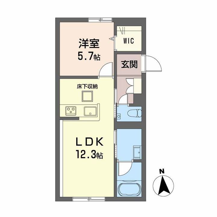 K&MフォレストガーデンⅡ103の間取り