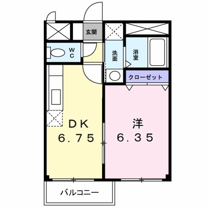 デリジェンテ大窪の間取り