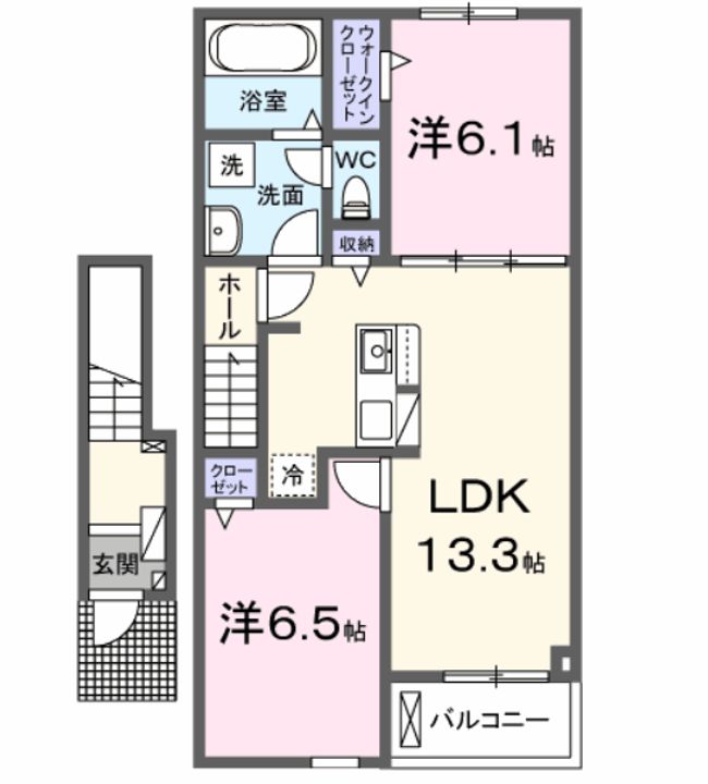 クレールカーサの間取り