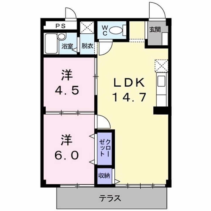 岩本ハイツの間取り