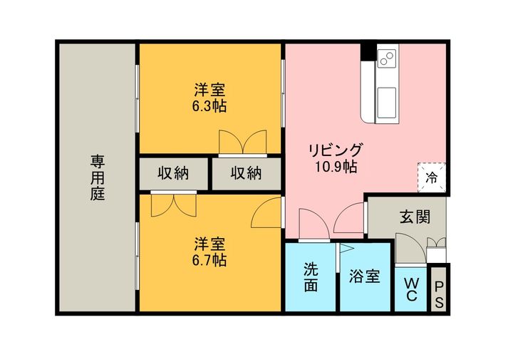 PLACE DE VERT103の間取り