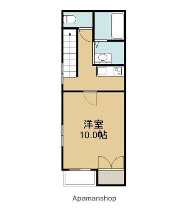 熊本県熊本市北区清水万石5丁目の賃貸アパートの間取り