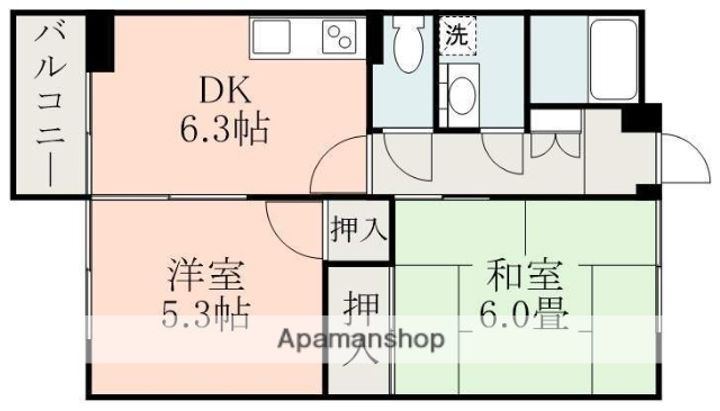 コーポネオA棟の間取り