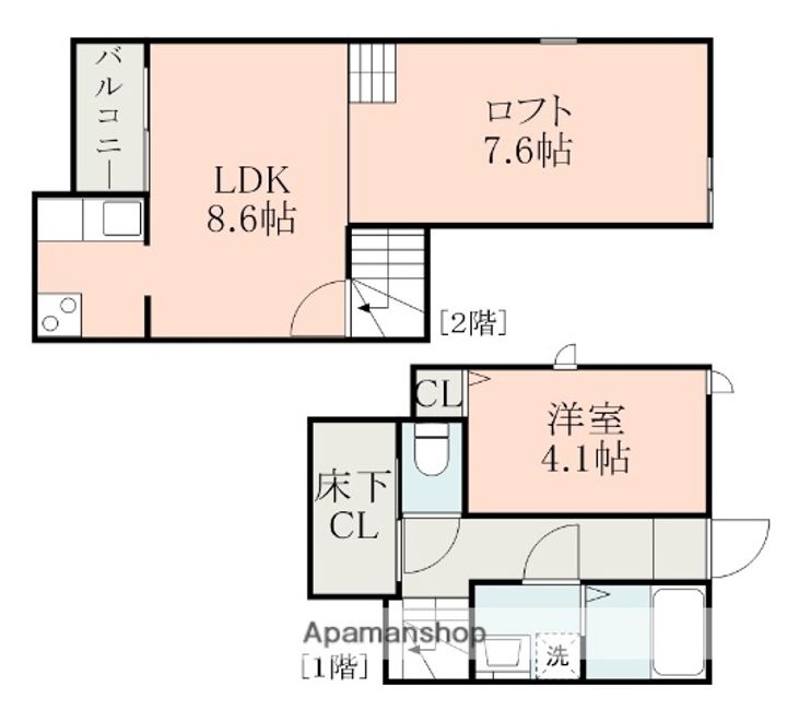 ADC新水前寺イリスの間取り