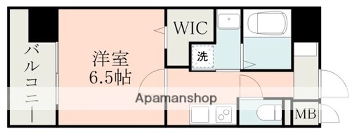 レクシア フラッツ水前寺の間取り