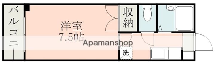 熊本県熊本市東区湖東1丁目の賃貸マンションの間取り
