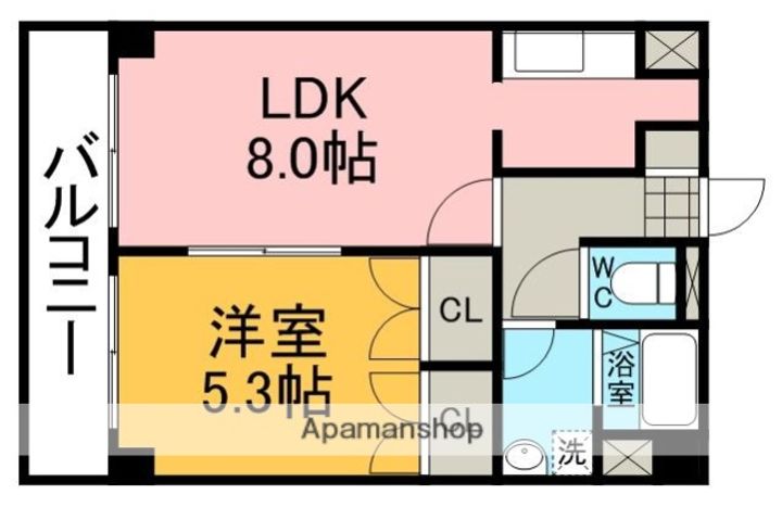 フォーシーズンズ水前寺の間取り