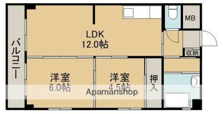 ラピス龍田の間取り