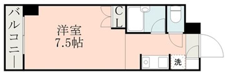 リベルテ水前寺北の間取り
