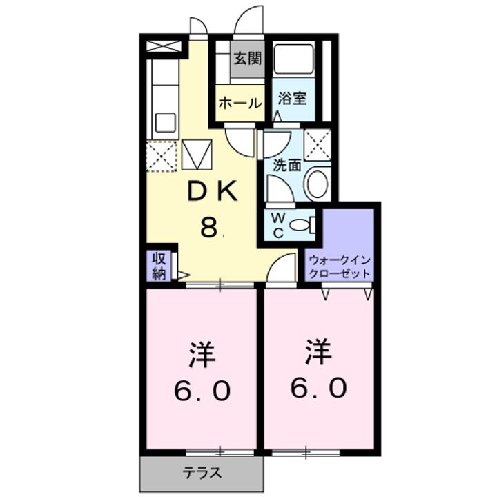 ジュネス清水の間取り