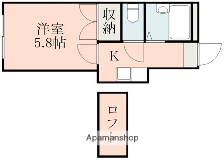 レオパレス西子飼の間取り