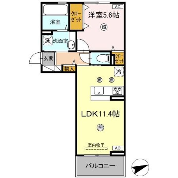リバーサイド竜田口駅前の間取り