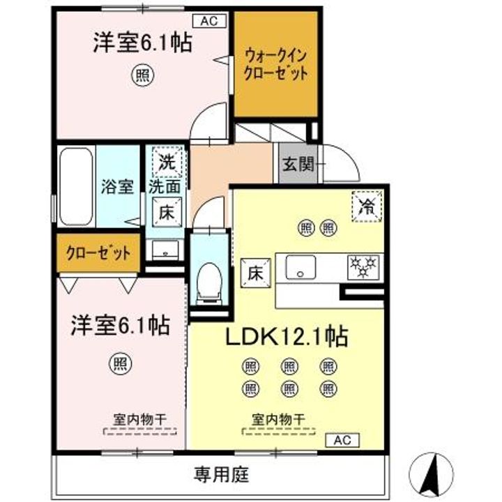 ブルシア103の間取り