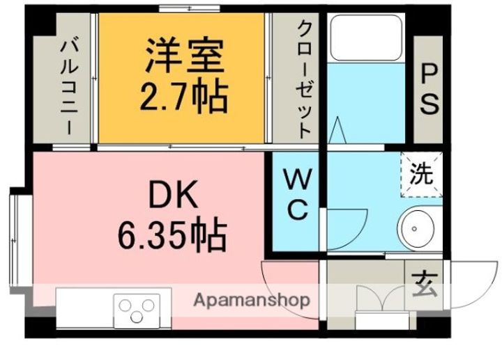 リバパティ水道町302の間取り