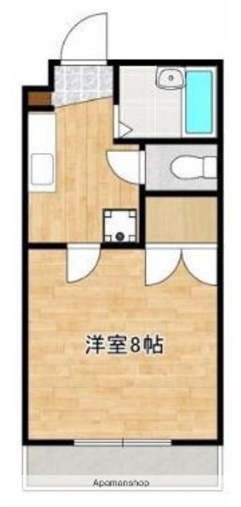 熊本県熊本市西区花園5丁目の賃貸マンションの間取り