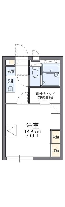 レオパレスセントポーリア大窪2203の間取り