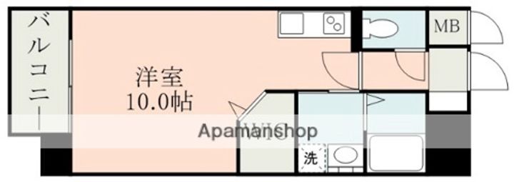ラ・シック熊本駅前Ⅱの間取り