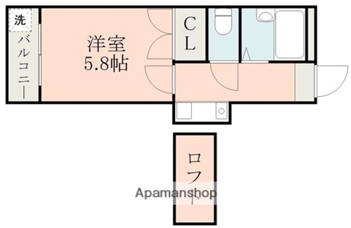レオパレス西子飼の間取り