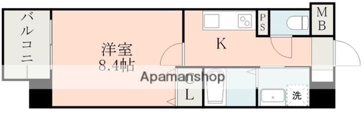 熊本県上益城郡御船町大字小坂の賃貸マンションの間取り
